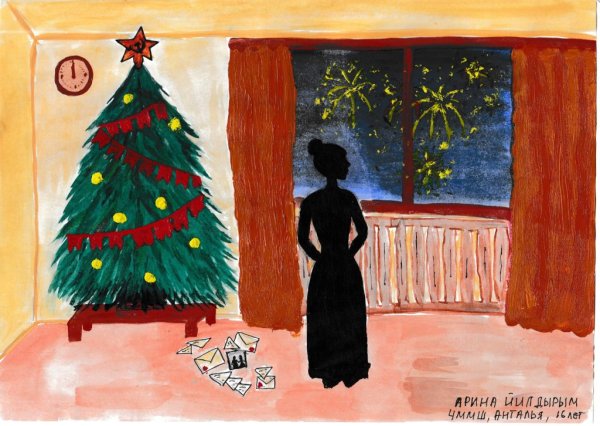 Рисунок на конкурс елка Победы