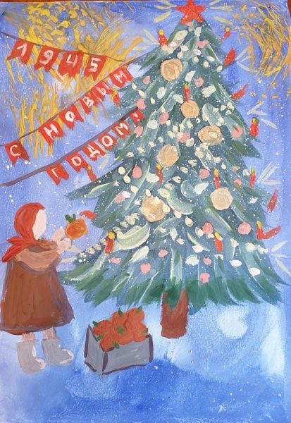 Новый год Победы рисунок