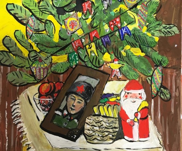 Рисунок на конкурс елка Победы