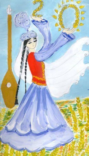 Казахстан рисунок