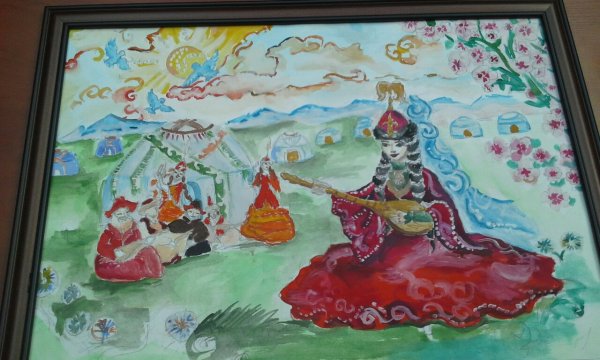 Казахстан рисунок