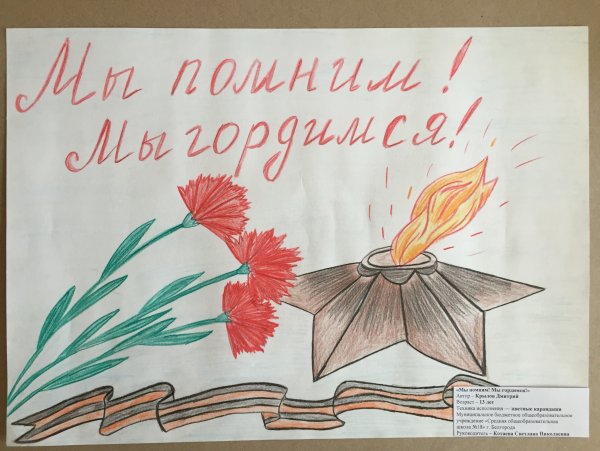 Рисунок на тему 9 мая