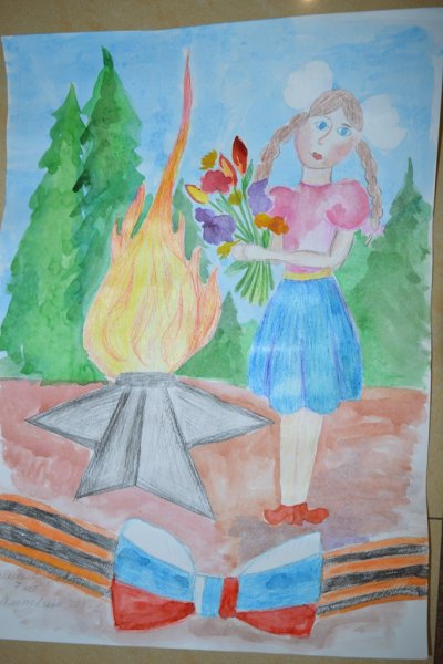 Рисунок на тему мы помним мы гордимся