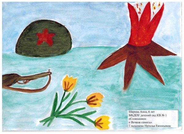 Вечный огонь рисунок