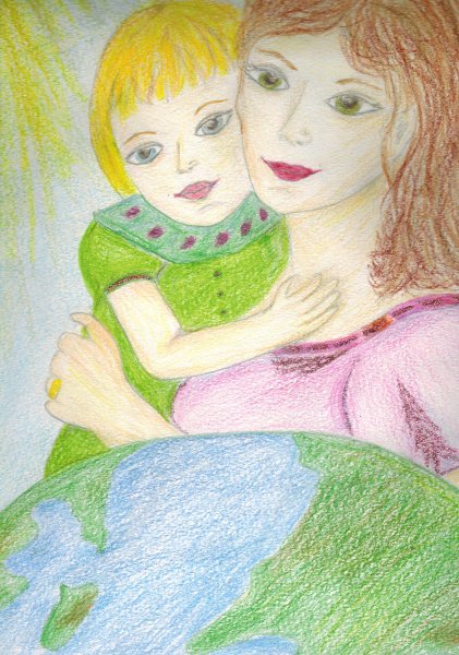 Сердце матери рисунок на конкурс