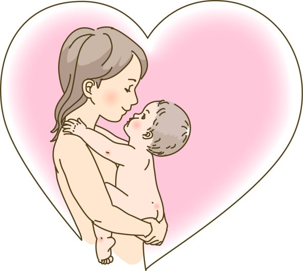 Мама с ребенком рисунок