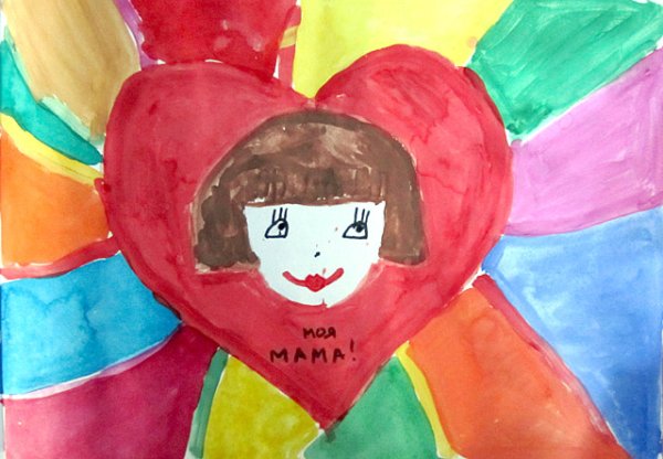 Сердце матери рисунок на конкурс