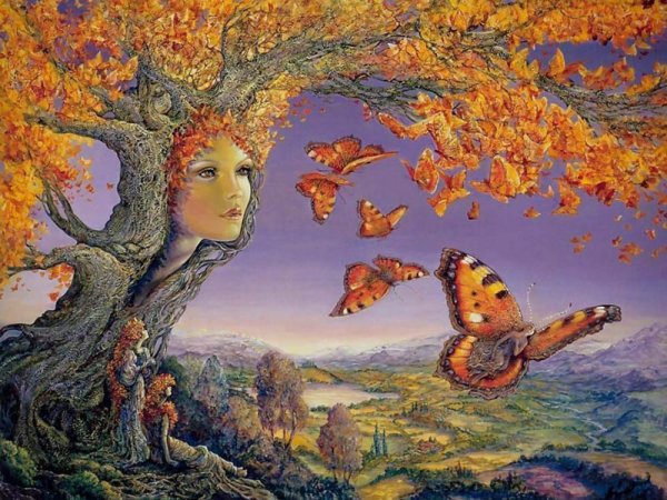 Картины Жозефины Уолл осень