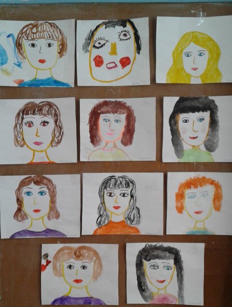 Выставка рисунков моя мама