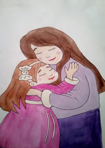 Рисунок на тему мама лучший друг