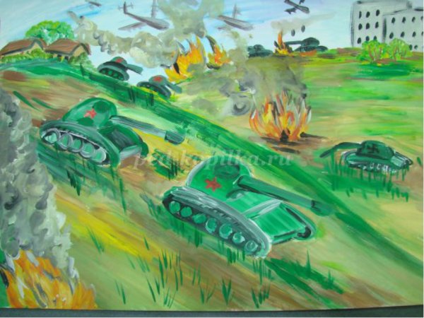 Рисунок на тему неизвестный солдат