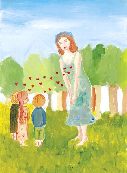 Детский рисунок моя мама