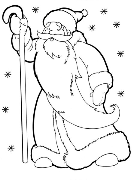 Дед Мороз рисунок