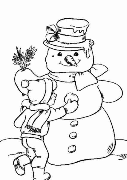 Новогодние раскраски дед Мороз