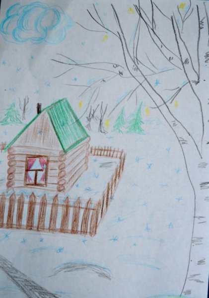 Зимний пейзаж легкий