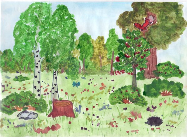 Рисунок леса