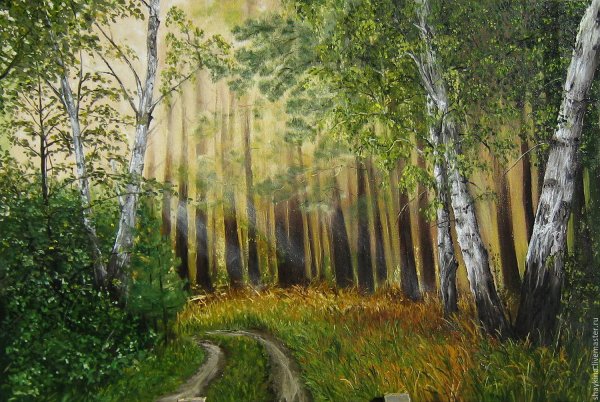 Картина Солнечный лес Андрея Бельчева