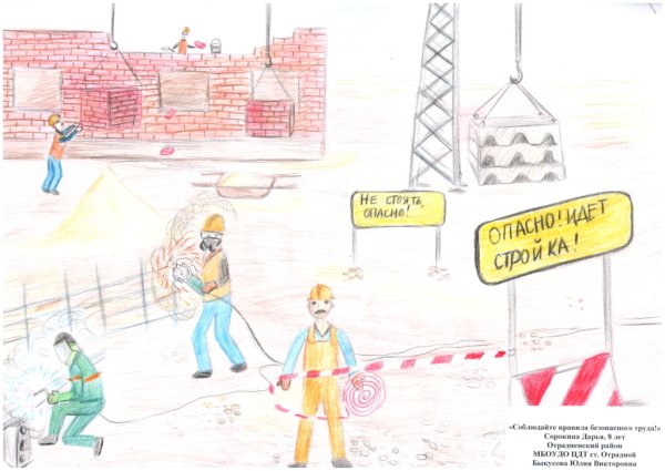 Конкурс детских рисунков я выбираю безопасный труд