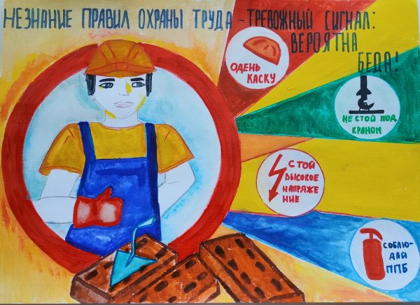 Безопасный труд глазами детей рисунки