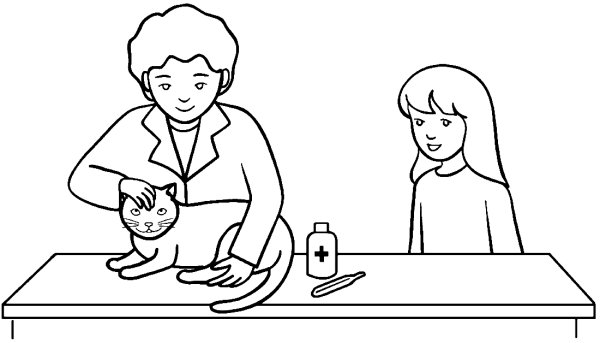 Врач ветеринар раскраска