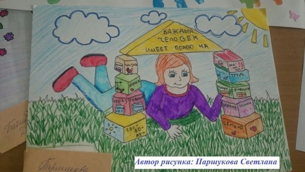 Рисунок на тему Мои права