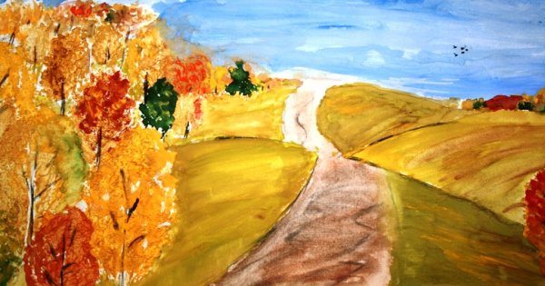 Рисунок на тему осень