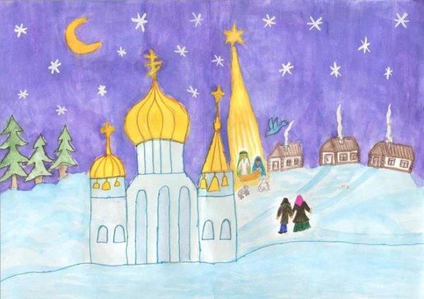 Рождество рисунок