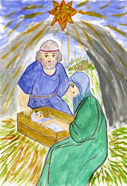 Рисунок на тему Рождественский подарок