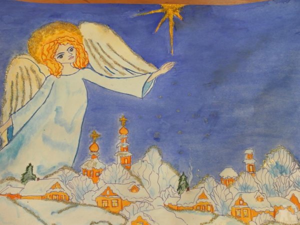 Праздник Рождество рисунок