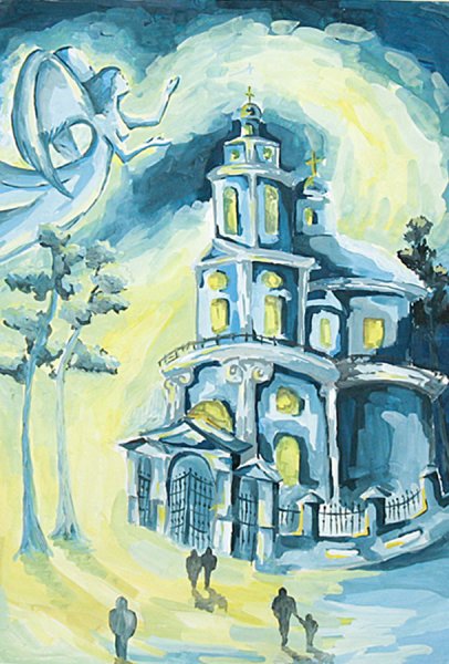 Рождество детские рисунки