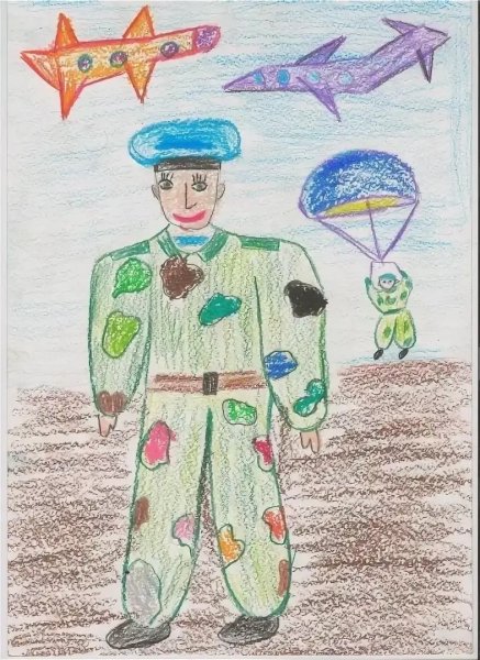 Детские рисунки на тему защитники Отечества