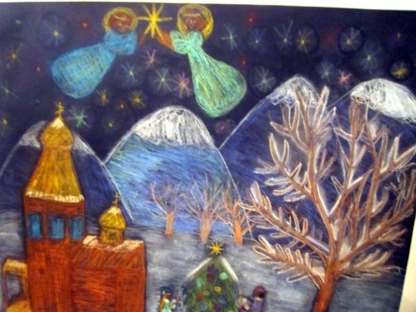 Рождество детский рисунок для конкурса