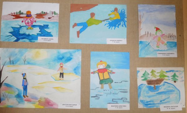 Рисунок на тему тонкий лед