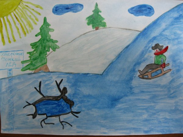 Конкурс осторожно тонкий лед