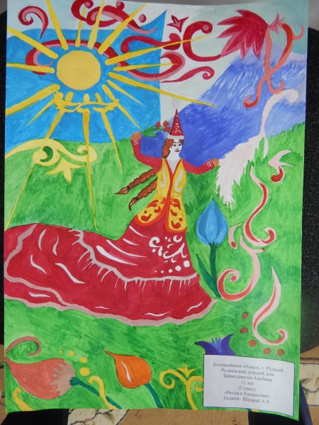 Рисунок моя Родина Казахстан