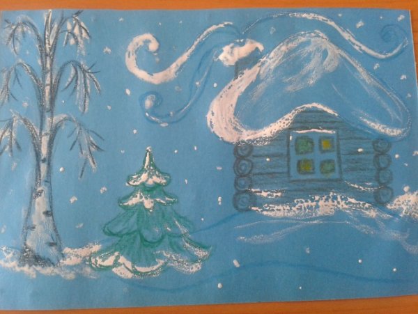 Рисование для дошкольников зимние темы