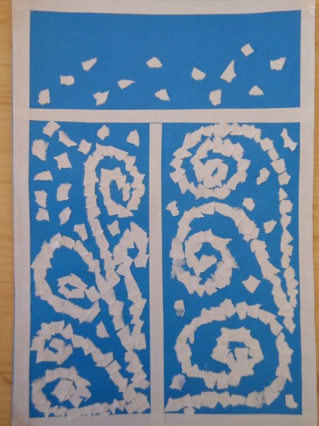 Зимн* аппликация в подготовительной группе