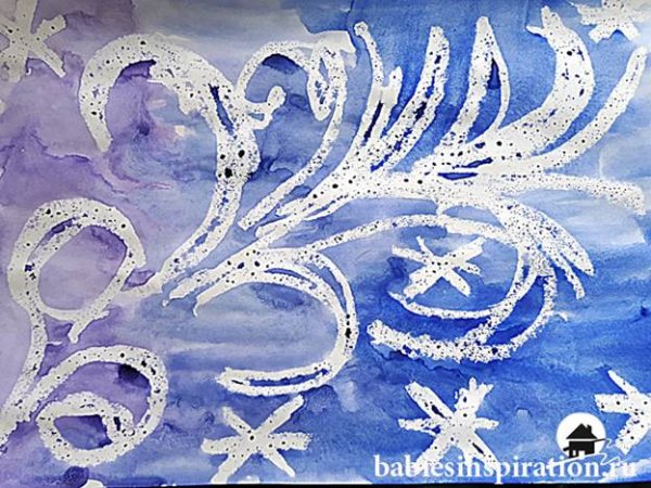 Морозные узоры рисование