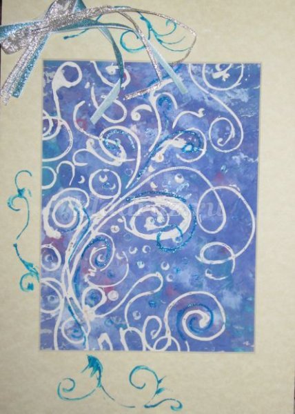 Техника рисования морозных узоров