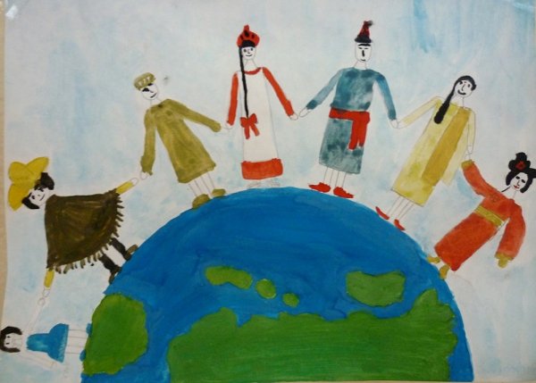 Рисование мы разные но мы вместе