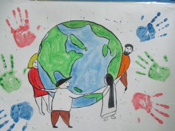 Планета толерантности рисунок