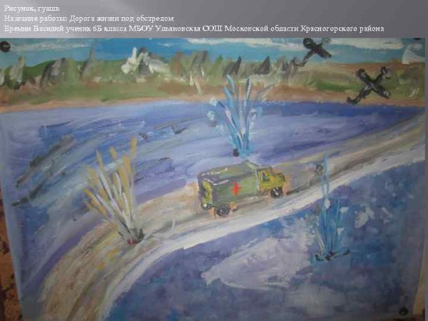 Дорога жизни рисование