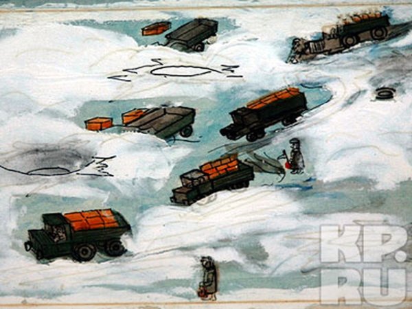 Дорога жизни рисунок