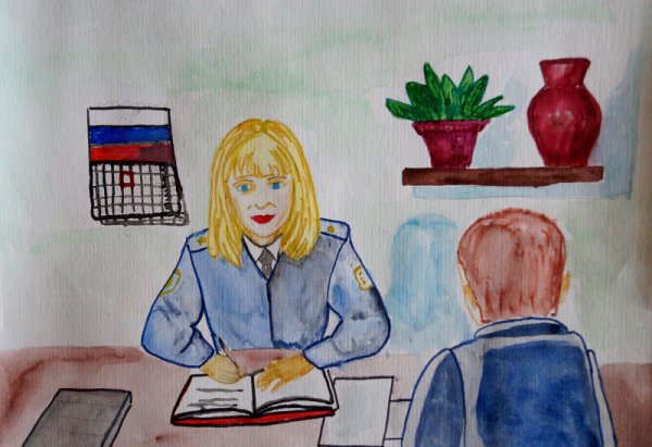 Конкурс детского рисунка Мои родители работают в полиции