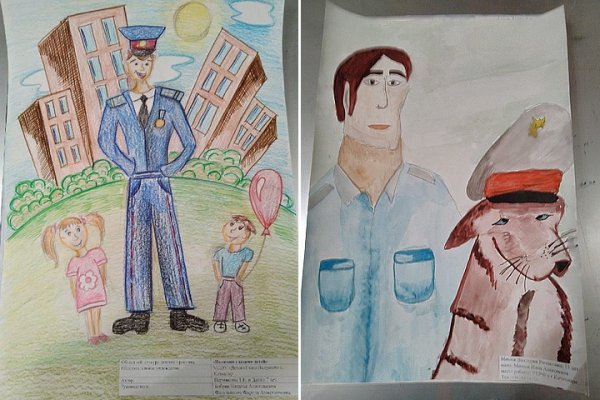 Рисунок на тему на страже закона