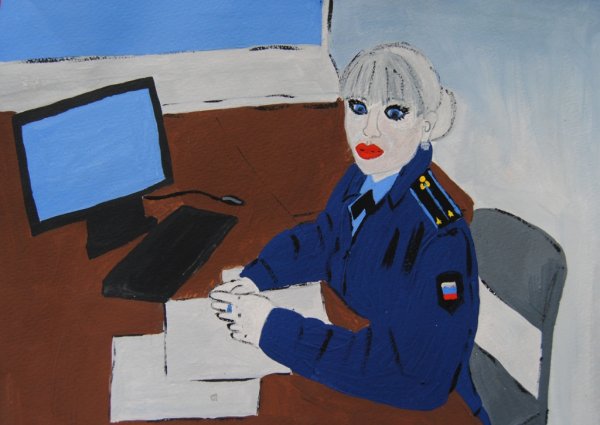 Конкурс рисунков на страже закона