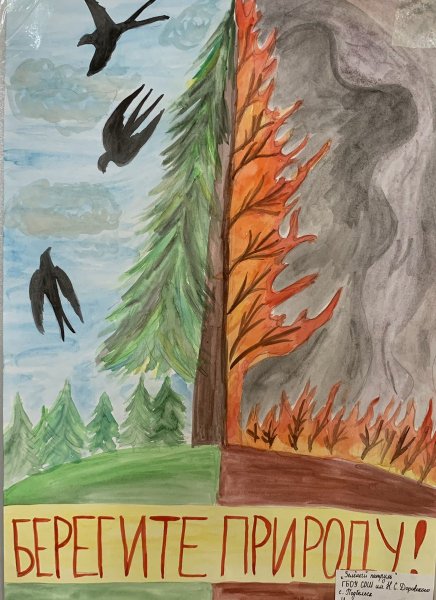 Плакат берегите природу