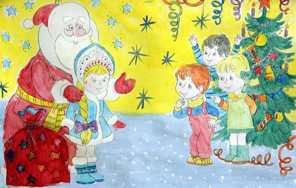 Рисование новый год