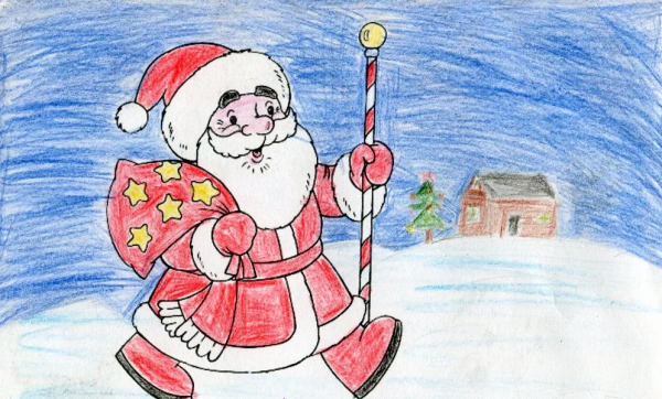 Рисование на тему новый год