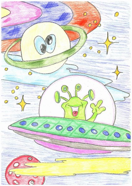 Космос рисунок